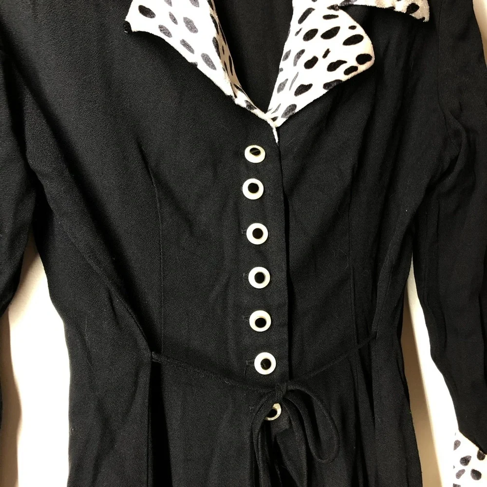 Marmie West vintage leopard print collar blouse